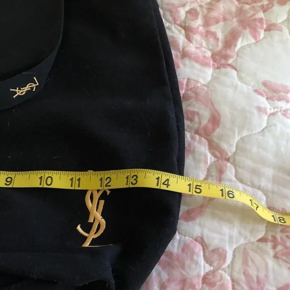 Yves Saint Laurent Black Tote with Gold Logo - Picture 5 of 6